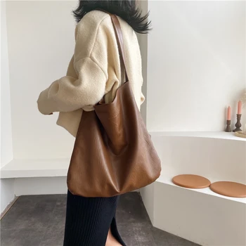 

Big Capacity Female Tote Bags New Quality PU Leather Lady Shoulder Messenger Bags 2019 Solid Color Women Purses And Handbags