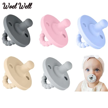 

Soft Baby Nipple Food Grade Silicone Teether Infant Dummy Soother Pacifier Teething Toy Nursing Accessories newborn Care Product