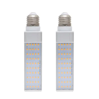 

2pcs E27 LED Grow Light Bulb Plant Lamp Indoor Growing Light for Garden Greenhouse (44LEDs White + Silver)