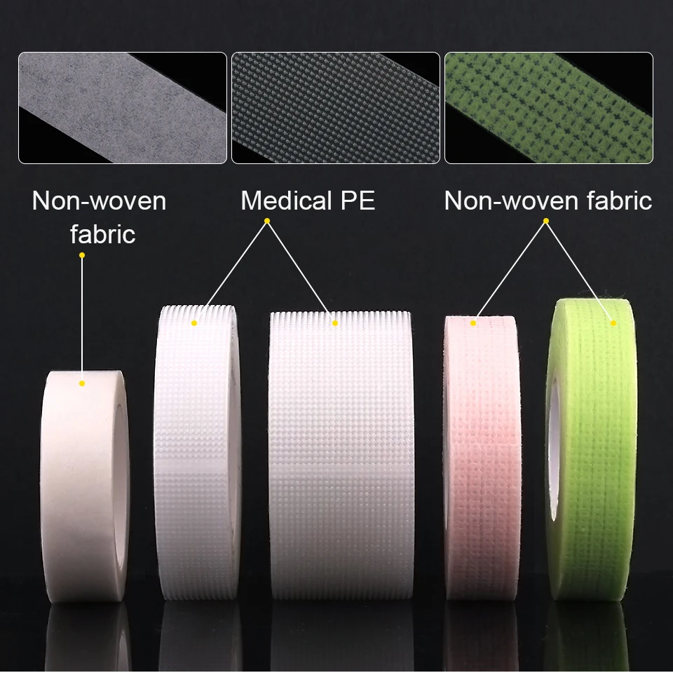 Portable Transparent Acrylic Eyelash Tape Cutter Colorful Cutter PE Medical Tapes Adhesive Rotating Tape Holder Eyelash Tools