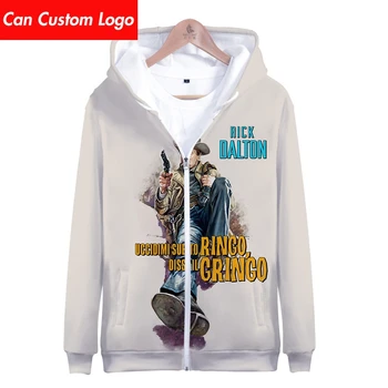 

2019 hot sale Once Upon A Time In Hollywood Zipper hoodies 3D Hoodies Sweatshirt men Harajuku undertale Hoodies men Plus Size