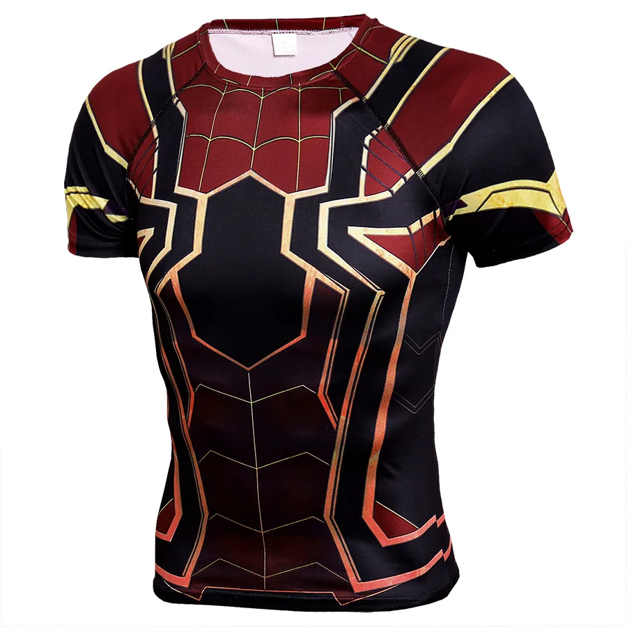 

Cool Sport Shirt Men Fitness Running T Shirts 3D Quick Dry Compression Tights Tee Tops Gym Slim Fit Men's T-Shirts Sportswear