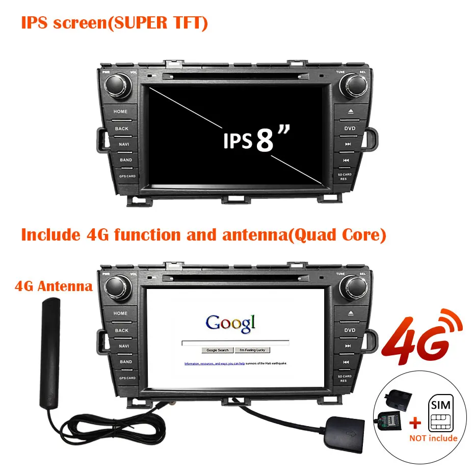 DSP IPS 64G автомобильное радио 2 din Android 10 dvd плеер GPS Авторадио аудио для Toyota Prius 2009 2013