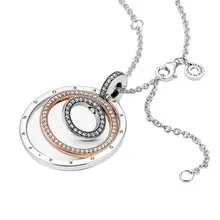

100% 925 sterling silver DIY pendant making accessory necklace suitable for Pandora original designer ladies Christmas jewelry