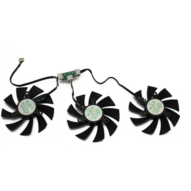 DC12V 0.46A для ZOTAC GTX1080Ti AMP Экстремальный GTX 1080 Ti Core Edition Видеокарта радиатор вентилятор охлаждения