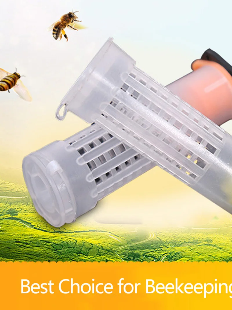 10* Beekeeping Queen Bee Rearing Hair Roller Cages Honey Beehive Supplies Tool