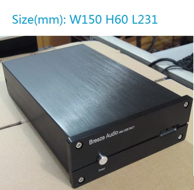 Size W150 H60 L231 NEW DIY 1506 Aluminum Headphone Enclosure DAC Case Amplifier Chassis Box