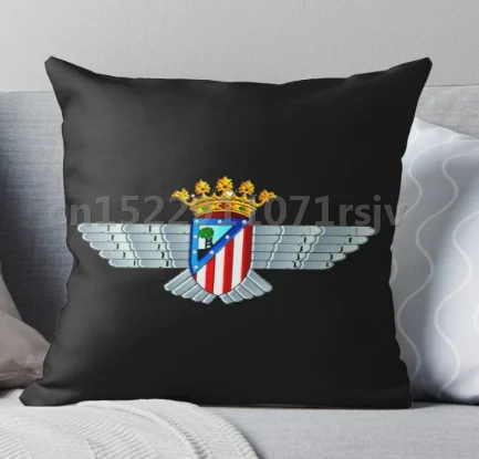 

ATLETICO MADRID CREST SOFT pillow Case Cotton Made Pillowcase 45X45cm,55X55cm(Two side)