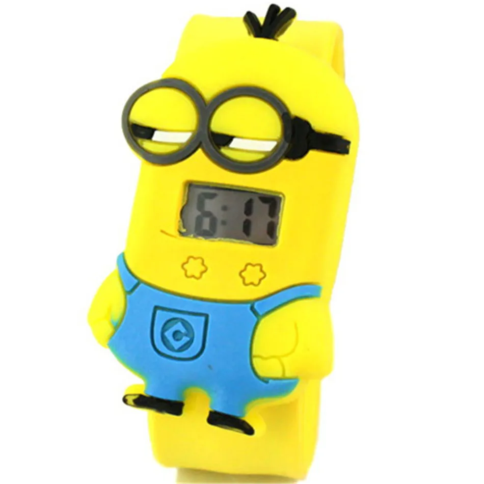 Children's 3D Cartoon Film Toy Kids Watches Children Baby Clock for Girls Boys Gifts Toy Watch for Child - Цвет: Minions Watches