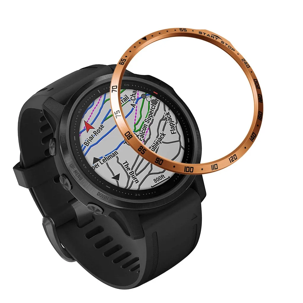 Для Garmin Fenix 6s весы часы кольцо клейкая крышка против царапин нержавеющая сталь