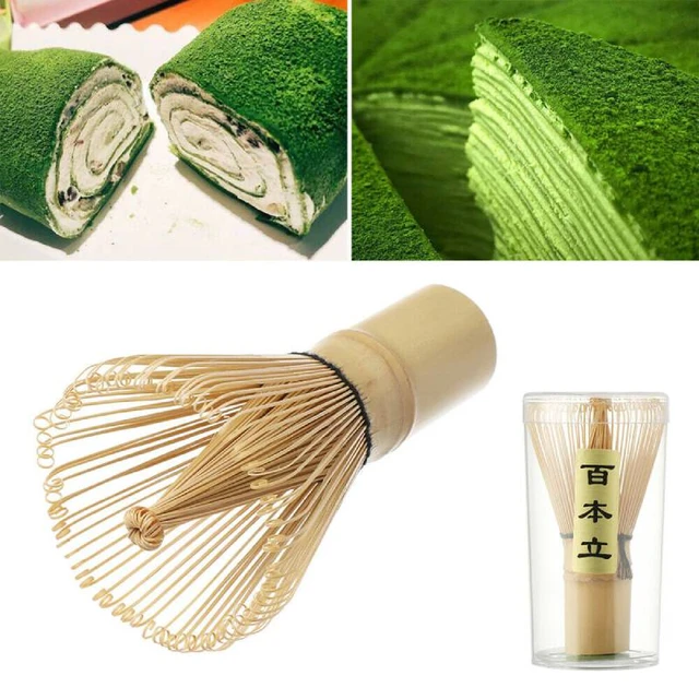 Natural Bamboo Tea Whisk Chasen Preparing Matcha Powder Brush Tool(80  Prongs)