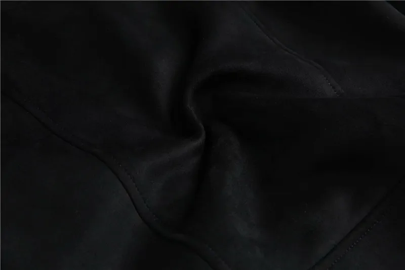 Женские Осенние Зимние Замшевые Куртки из искусственной кожи женские модные матовые мотоциклетные пальто Байкерская коричневая верхняя одежда на молнии