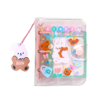 

Cute Mini Pocket PVC Cover Colorful Weekly Planner Grid Paper Book 10.5*8cm Kawaii Diary 90 Sheets Children Gift