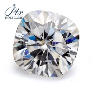

Large size 10x10mm 6ct Cushion Cut Moissanite Loose Stone DEF Gemstone