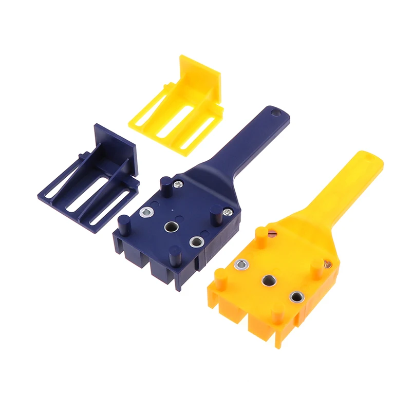 

1Pc Hot Wood Doweling Jig ABS Plastic Handheld Pocket Hole Jig System 0-50m Drill Bit Hole Puncher For Carpentry Dowel Joints