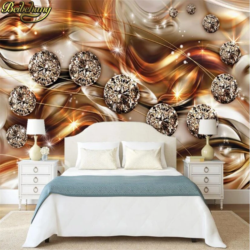 Beibehang пользовательские фото обои настенные стикеры Европейский стиль 3D драгоценный шелк Алмаз гостиная ТВ фон стены