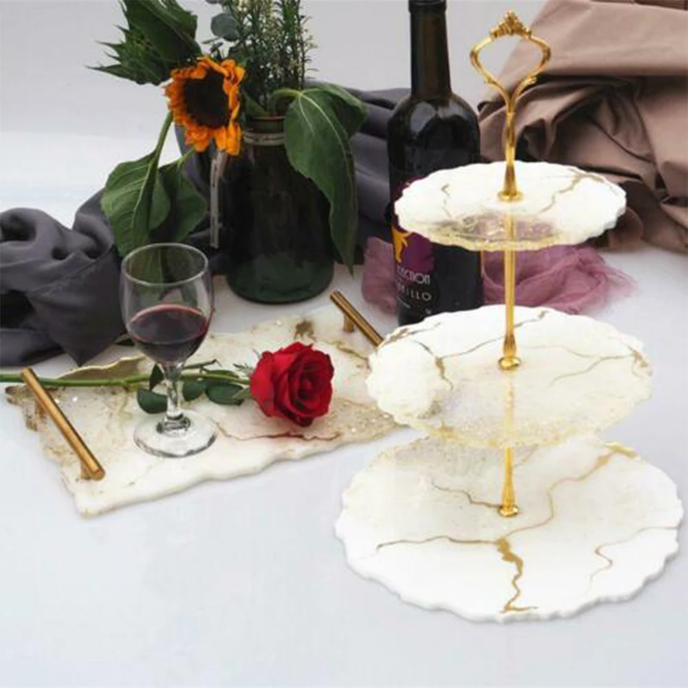 Three layer Irregular Fruit Disc Big Plate Resin Silicone Mold Oversized Tray Craft Mould UND Sale | Дом и сад