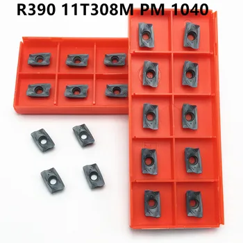 

20PCS R0.8 high quality milling insert R390 11T308M PM 1040 carbide tool, shoulder milling cutter CNC tool R39011T308