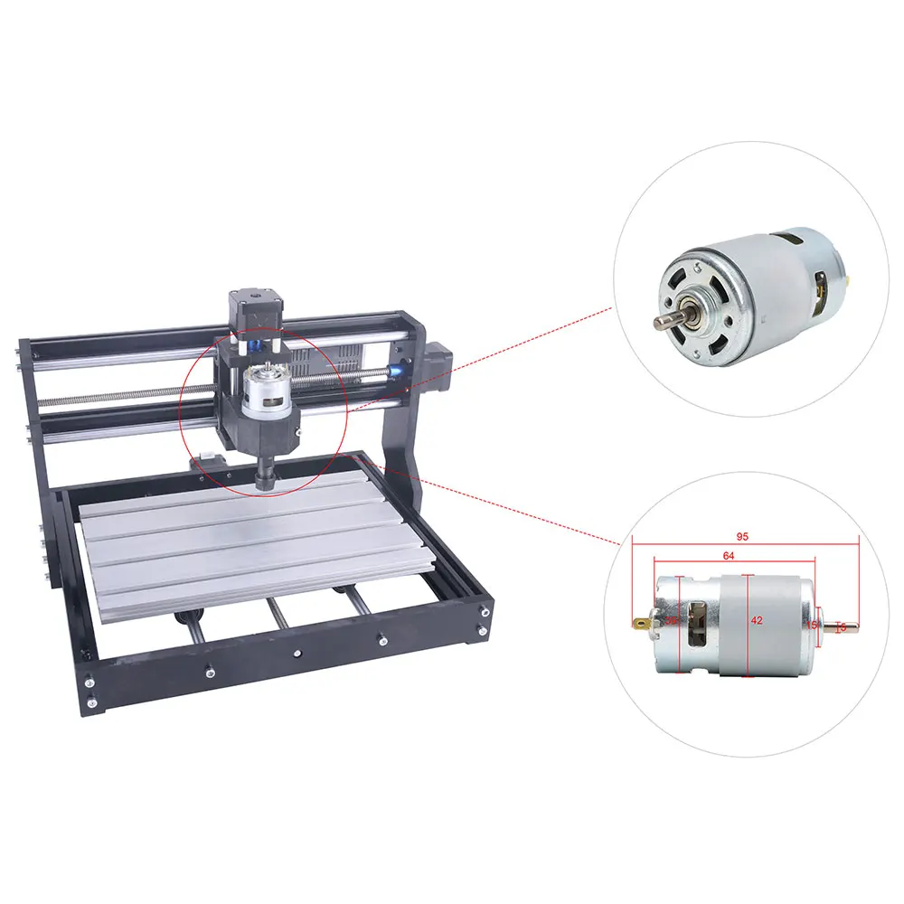 CNC 3018 PRO engraving machine 3-axis GRBL control laser engraving machine 775 spindle DIY woodworking engraving machine