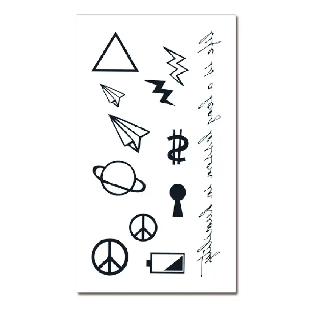 Мультфильм временная татуировка Стикеры безопасная Временная наклейка для детей с забавным мультипликационным принтом с рисунком тату, бо...