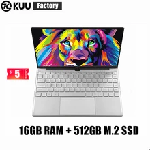 KUU A9 14.1 inch Laptop intel 3867U 16GB DDR3 RAM 512GB M.2 SSD FHD screen WIFI Camera slim Student Notebook