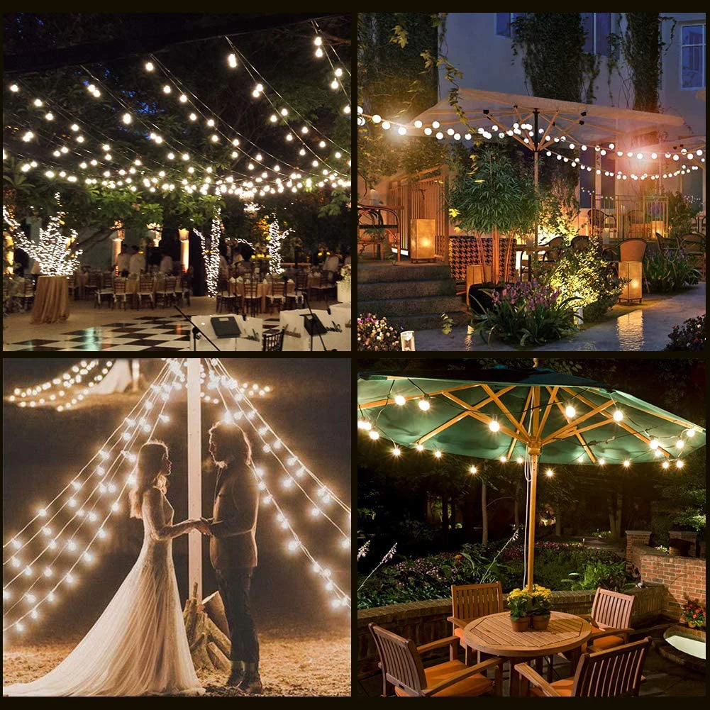 Luzes ao ar Modos à Prova Globo de Cristal com 8 Dia das Bruxas Natal Solar String Livre Led Luzes Dwaterproof Água Powered Pátio Luz 20-100 8 8 modos à prova dwaterproof água solar