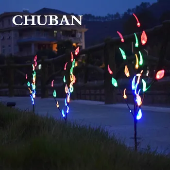 

CHUBAN Pathway Deck Lights With Lamp Yard Driveway Lawn Solar energy tree lamp Solar Powered Ground Light Waterproof Garden