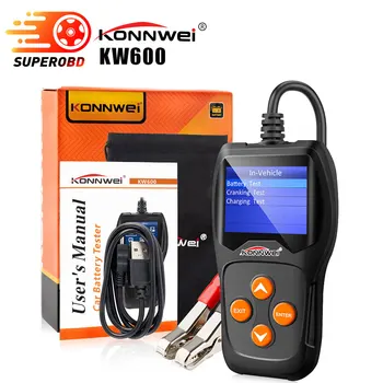 

NEW KONNWEI KW600 12V Car Battery Tester 12V Analyzer 100 to 2000CCA Test Battery Health/Faults Battery tools for the car