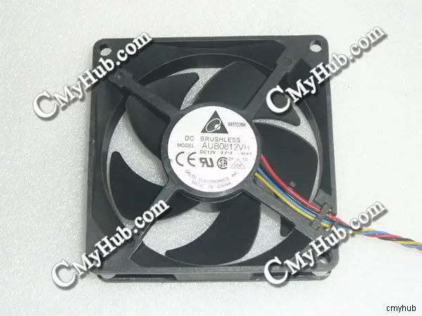 4-контактный охлаждающий вентилятор для Delta Electronics AUB0812VH 9U66 DC12V 0.41A 8025 8 см 80 мм 80x80x25 |