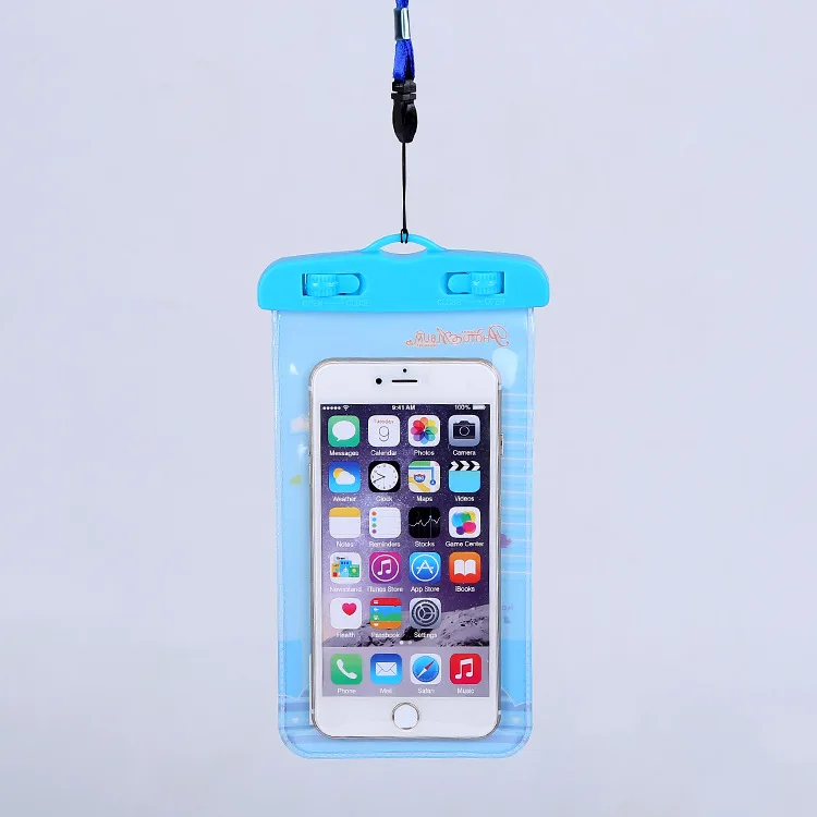 

Korean-style Waterproof Cellphone Bag IPHONE6 Waterproof PVC Mobile Phone Case Outdoor Diving Bag Add Logo