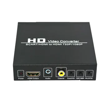 

HD 1080P SCART/HDMI to HDMI Converter Adapter Digital High Definition Video for HD TV Blu Ray DVD