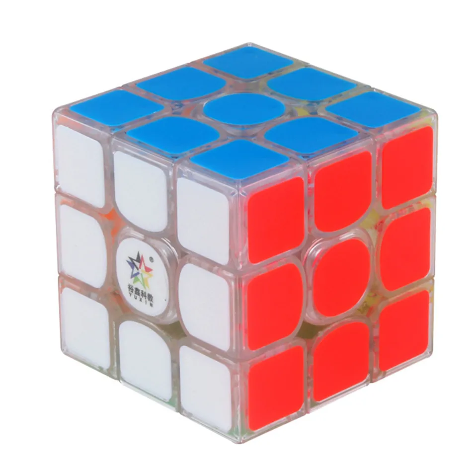 YuXin Kirin V2M Магнитный магический куб 3x3x3, магический куб, 3-слойный скоростной куб, профессиональная головоломка, игрушки для детей, Подарочная игрушка - Цвет: Прозрачный