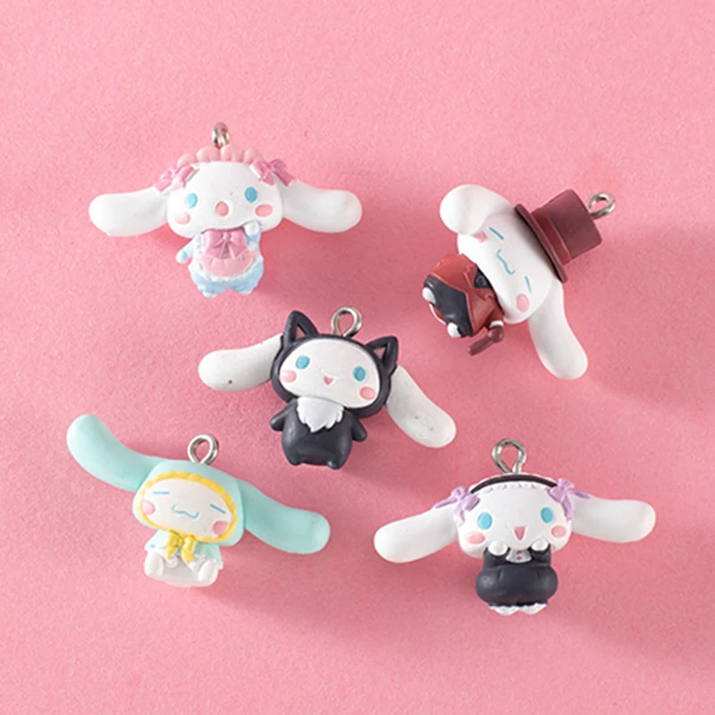 Cinnamoroll dog set of 5pcs PVC figure figures doll toy keyring anime gift new 