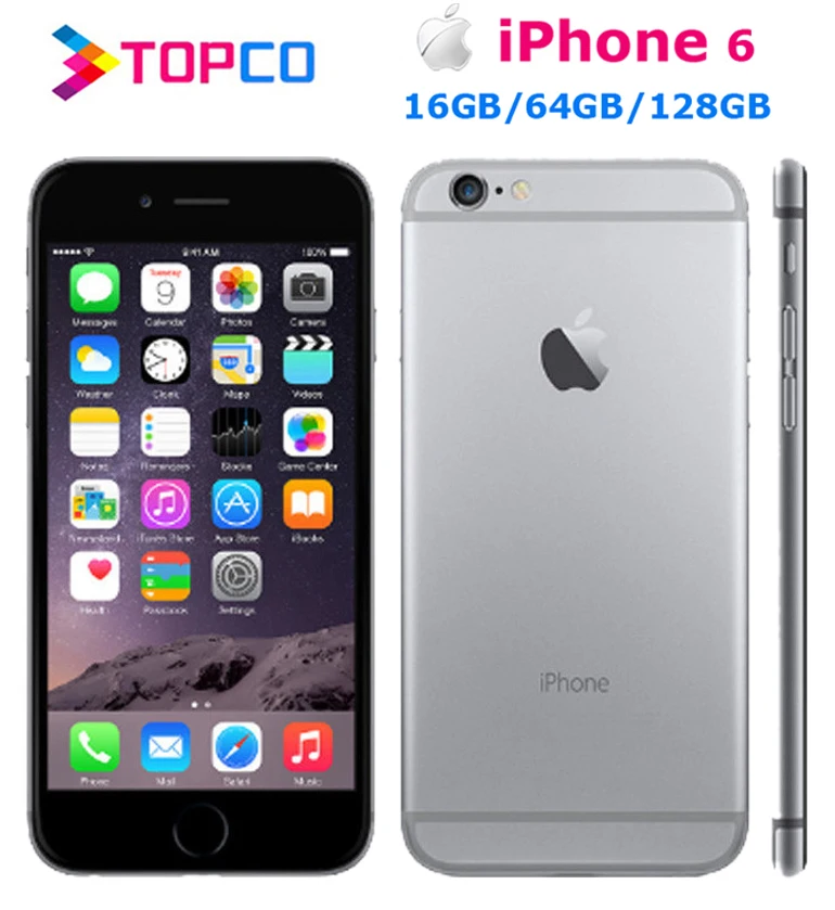 Apple iphone 5s iphone 6 iphone 6 S iphone 7 заводской iphone 5s iphone 6 мобильный телефон 4G 16 Гб/32 ГБ/64 Гб/128 ГБ iphone 7