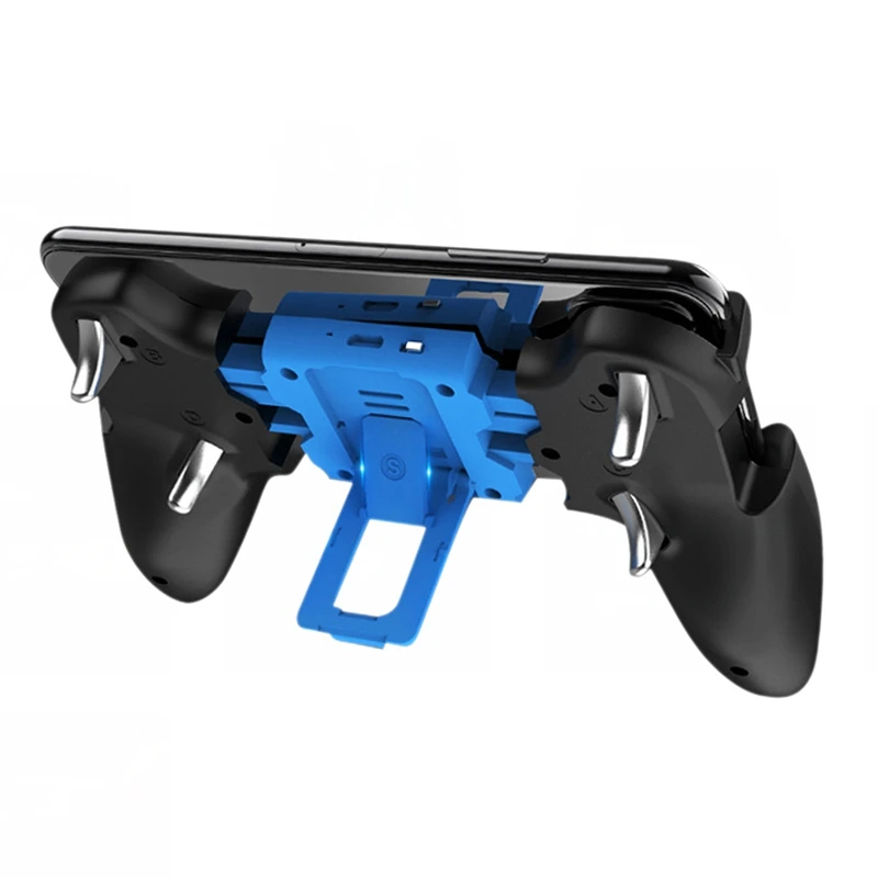  IG-2-In-1 4.2 Bluetooth Pubg Controller Gamepad Controller Shooter Controller with Holder for Ios