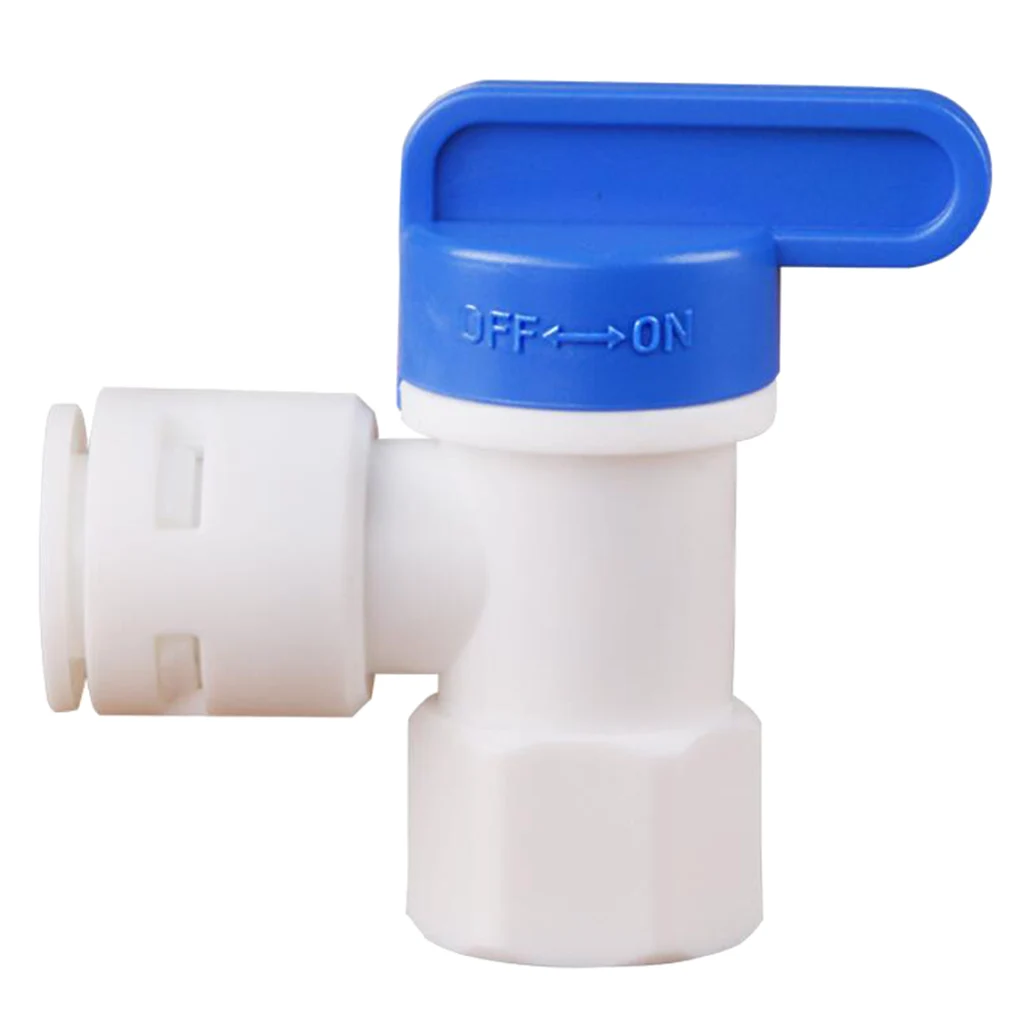Water Tank Ball Valve for RO Reverse Osmosis Filter System ID 1/4 inch to 3/8 inch plastic check valve