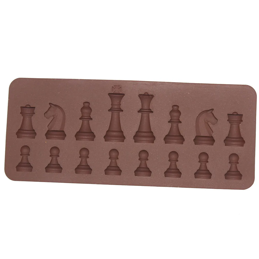 3D Silicone chess Mold Chocolate Fondant Mold Animals DIY Baking Party Cake Decorating Tools Soap Polymer Clay Candy Mould