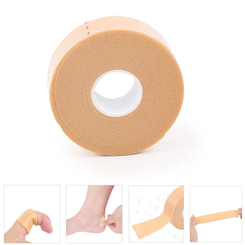 1Roll Anti-Wear Foam Heel Sticker Tape Cotton Patch Foot Care Blister Plaster Waterproof First Aid Blister Pedicure Pad Insole