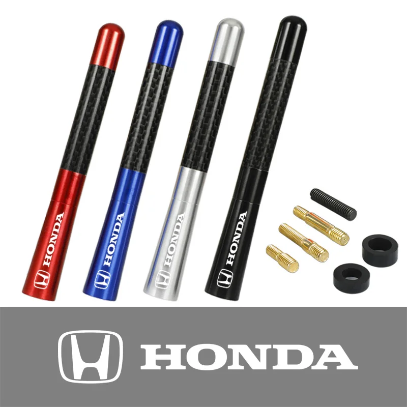 Автомобильная радиоантенна 12 см из углеродного волокна для Honda Mugen Power Civic Accord CRV Hrv