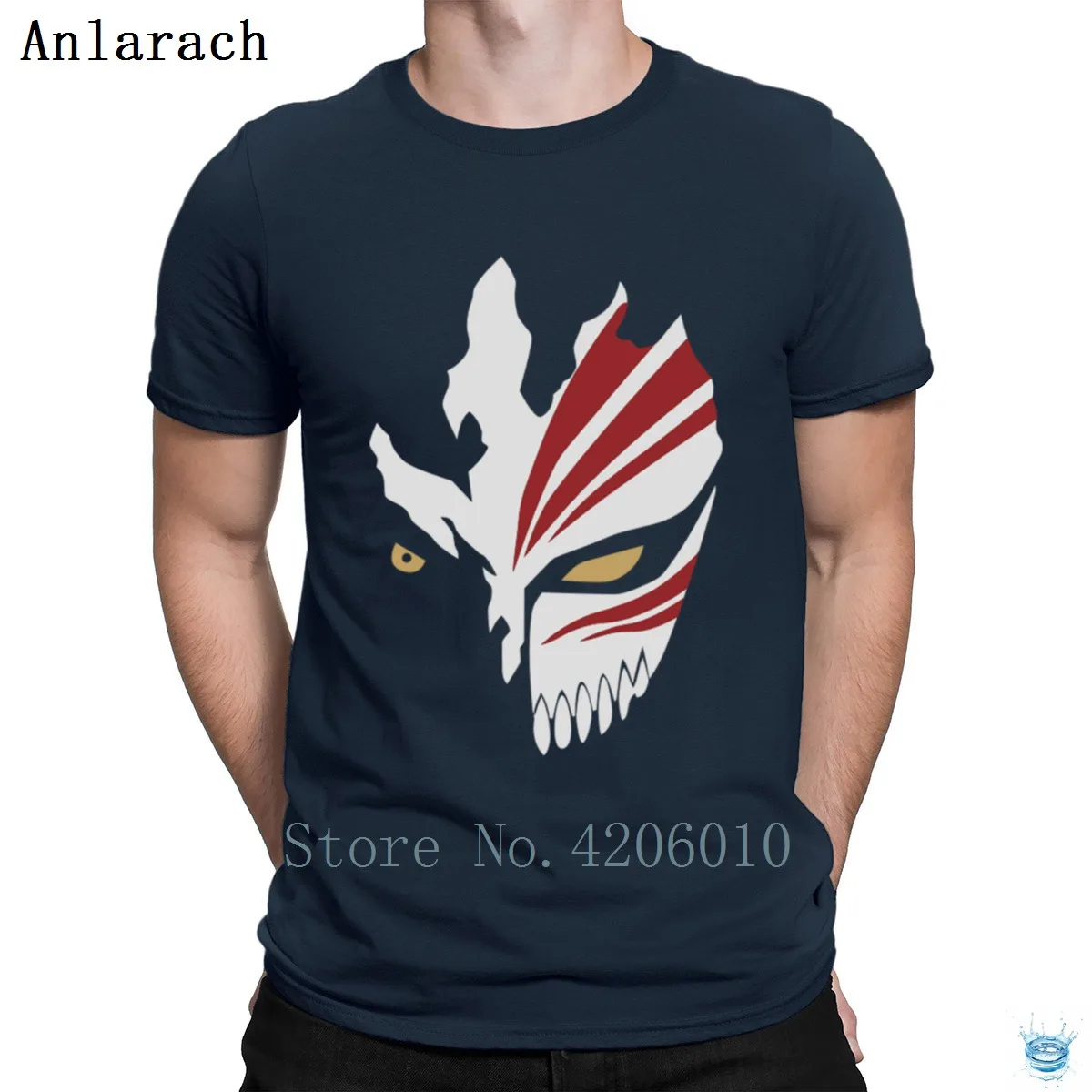 Ichigo Hollow Mask Bleach Anime T Shirt Nice Famous Branded Slim Men S Tshirt Short Sleeve Knitted Hiphop Top Spring T Shirts Aliexpress