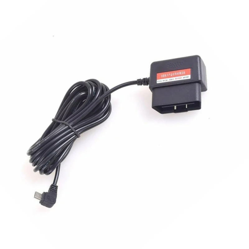 

Micro USB Charger Power Adapter Cable 16 Pin OBD2 Ports Connector Direct Link Brand New And High Quality