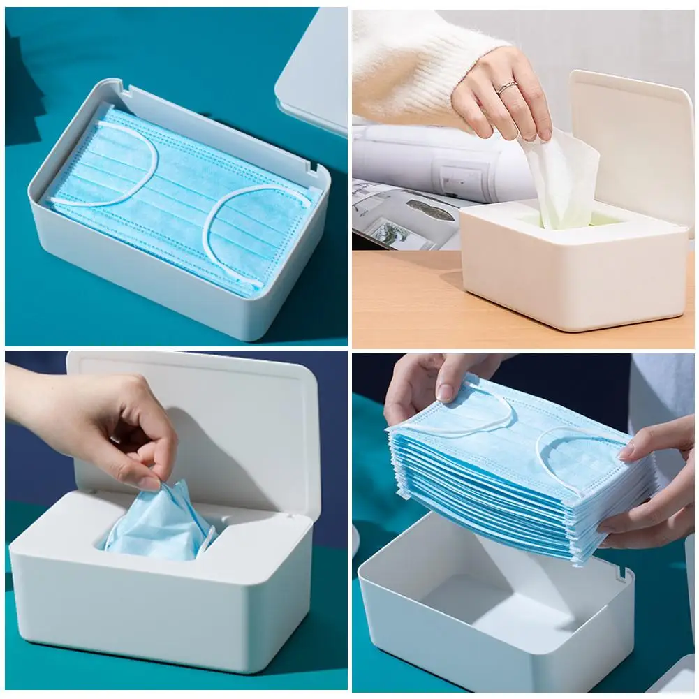 Pink GEZICHTA Travel Portable Wet Tissue Box,Baby Wipes Box Plastic Wipes Dispenser Tub Plastic Tissue Case Diaper Duty Organizer