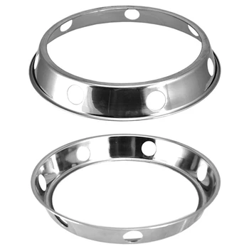 

Botique-2Pcs Stainless Steel Dish-Free Pan Rack Wok Pan Rack Insulation Anti-Scald Rack