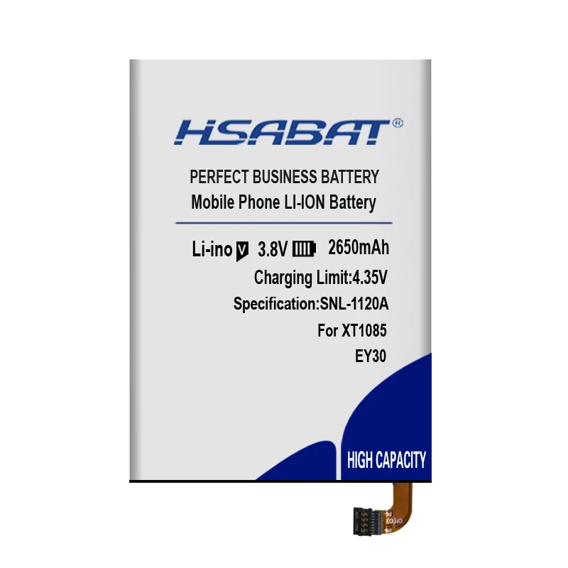 HSABAT EY30 2650 мА/ч, Батарея для MOTOROLA MOTO X 2nd XT1097 XT1093 XT1095 XT1096