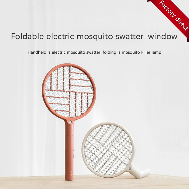 

XIAOMI MIJIA Electric mosquito racket SOTHING Foldable Mosquito lamp USB rechargeable Handheld fly killer Swatter home product