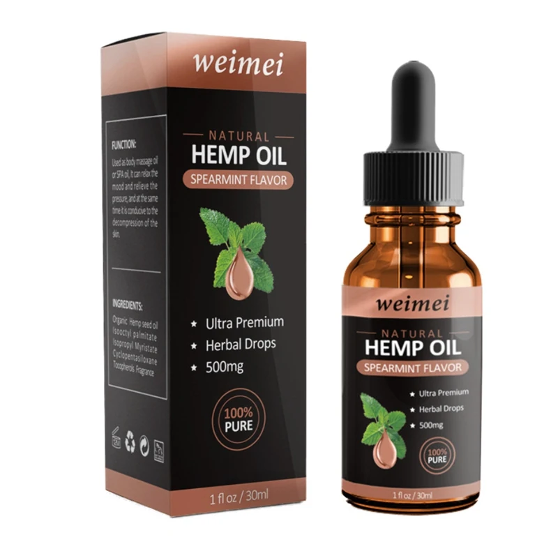 30ml Hemp Oil Massage Oil Soothes Pressure Pain Improve Sleeping