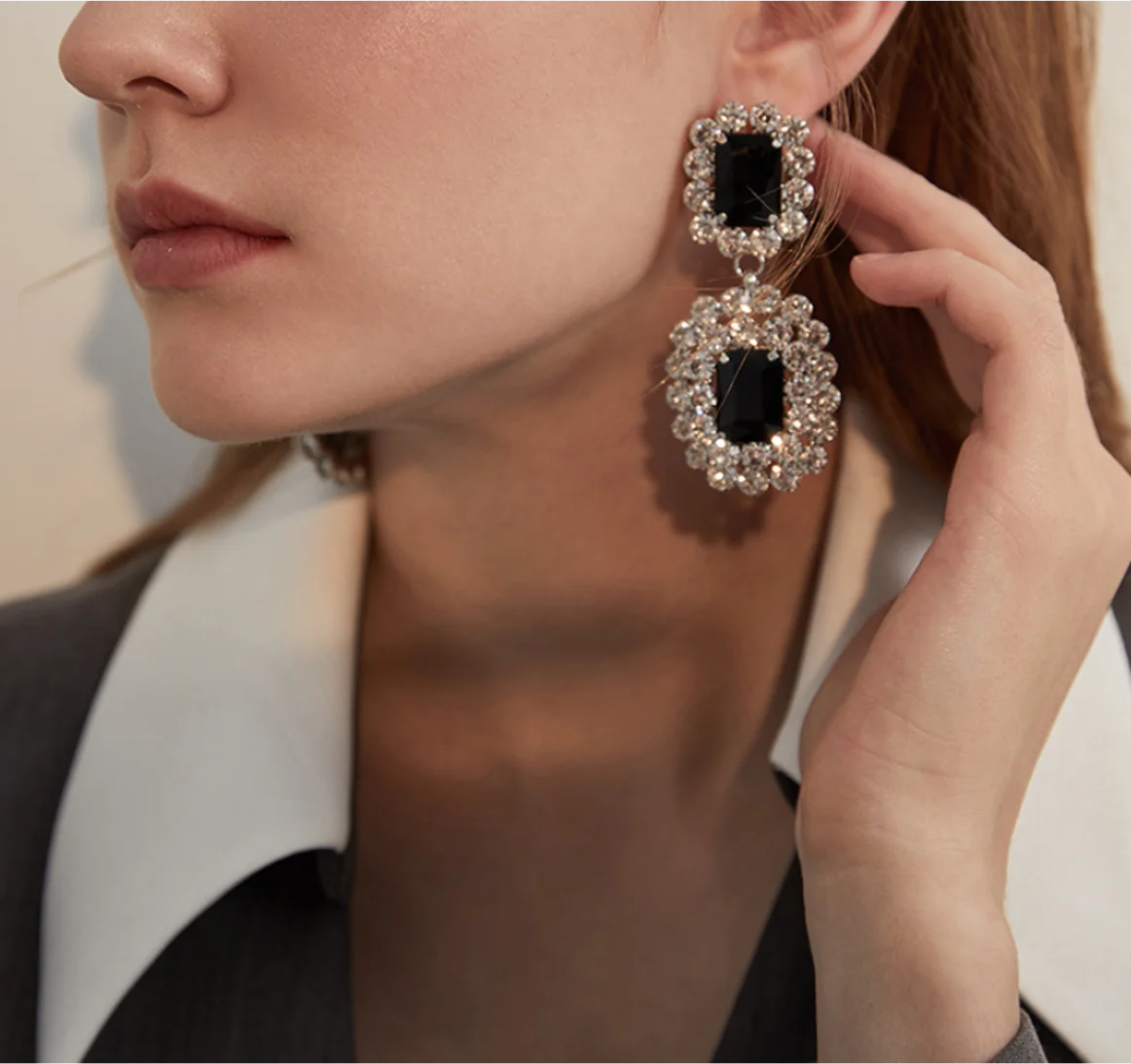 2021 Trend 925 Silver Needle Simple Long Halloween Party Unusual