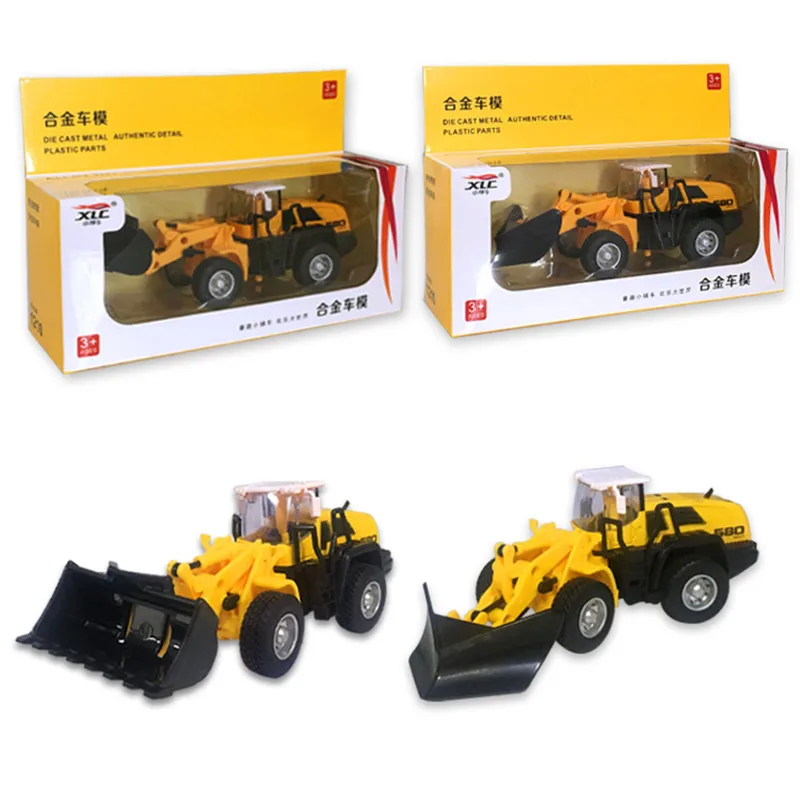 

Children's simulation alloy return force bulldozer boy's favorite toy engineering car model toy
