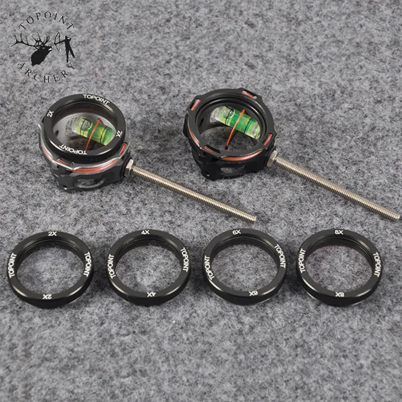 

Archery Compound Bow Sight 0.019 Optical Fiber 1 Pin Bow Sight Replacable 2x 4x 6x 8x Install Lens Hunting Shooting Accessories