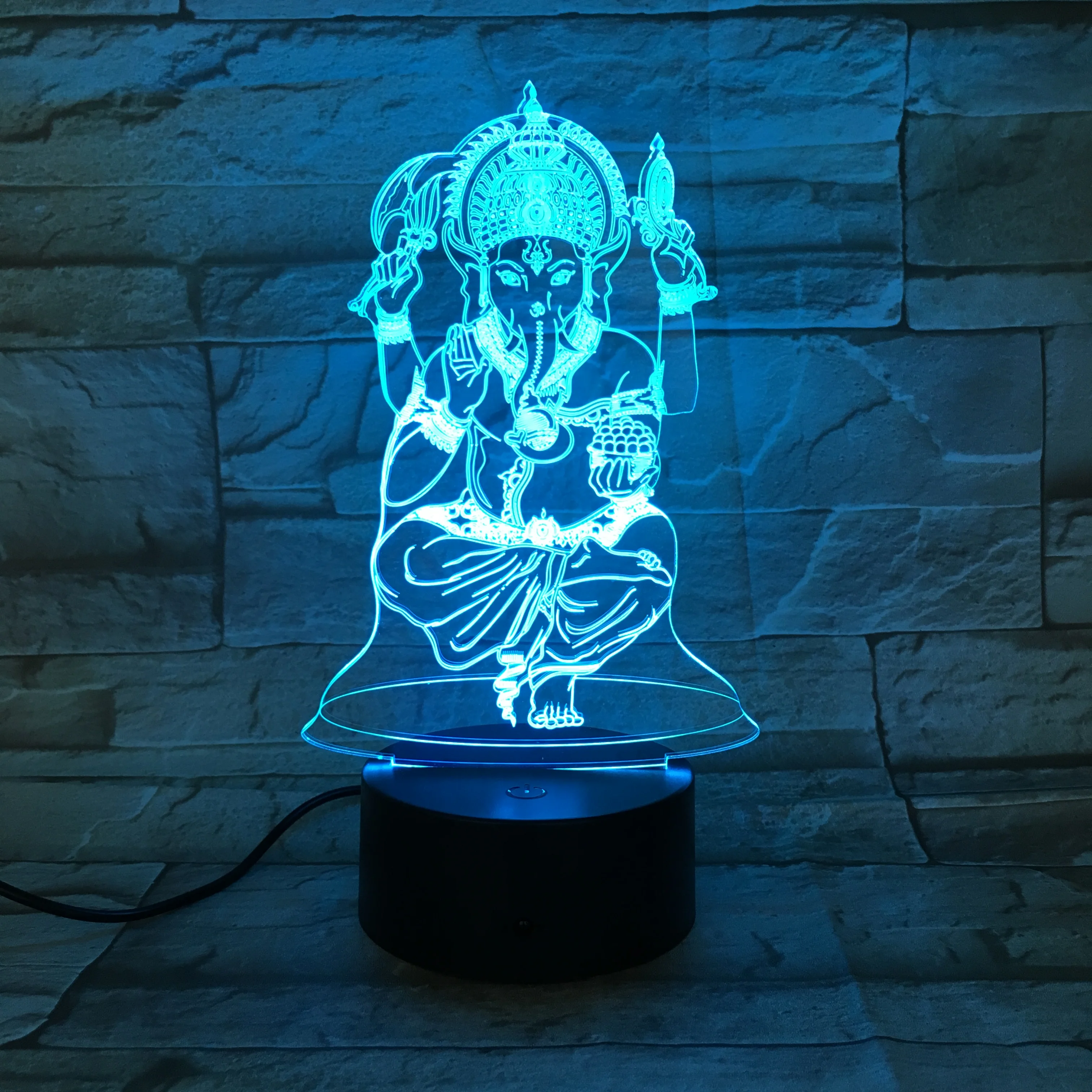 Один Кусок Мультфильм команда ночной Светильник Luffy Санджи Зоро Нами 3D светодиодный Иллюзия настольная лампа цвета меняющийся светильник
